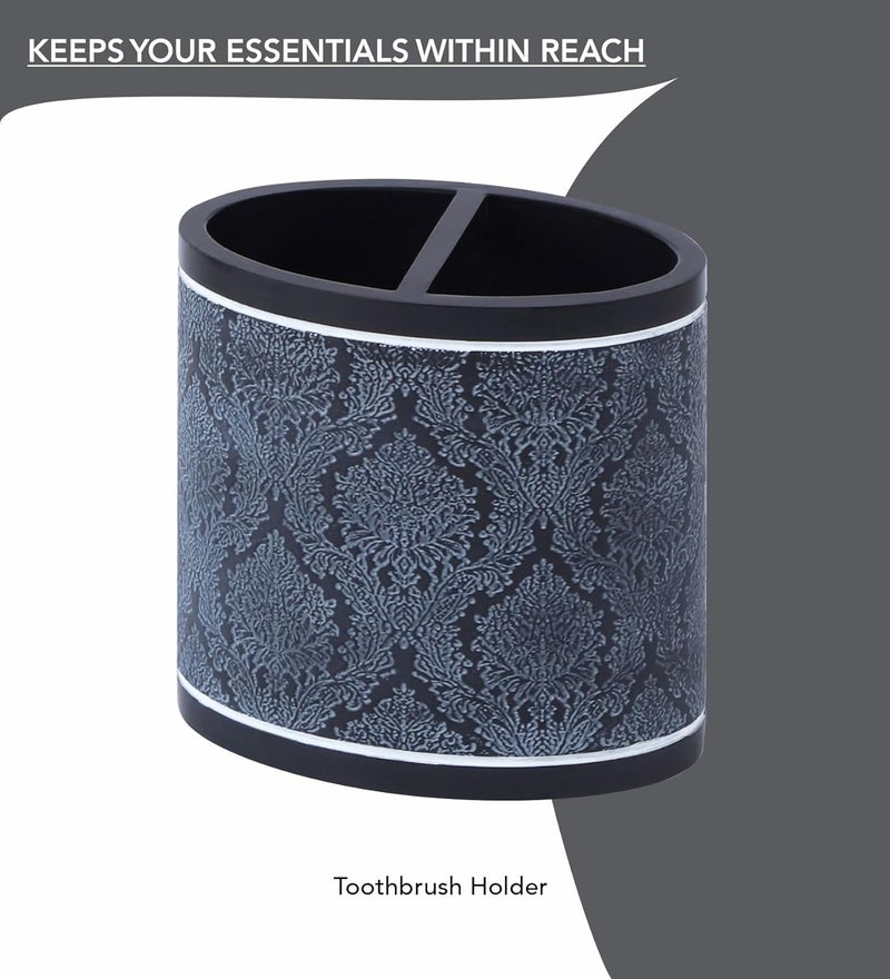 Obsessions Obsessions Polyresin 4 Pcs Bathroom Set_Charcoal  - Image 4