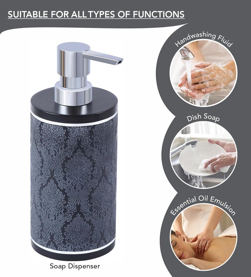 Obsessions Obsessions Polyresin 4 Pcs Bathroom Set_Charcoal  - Image 3