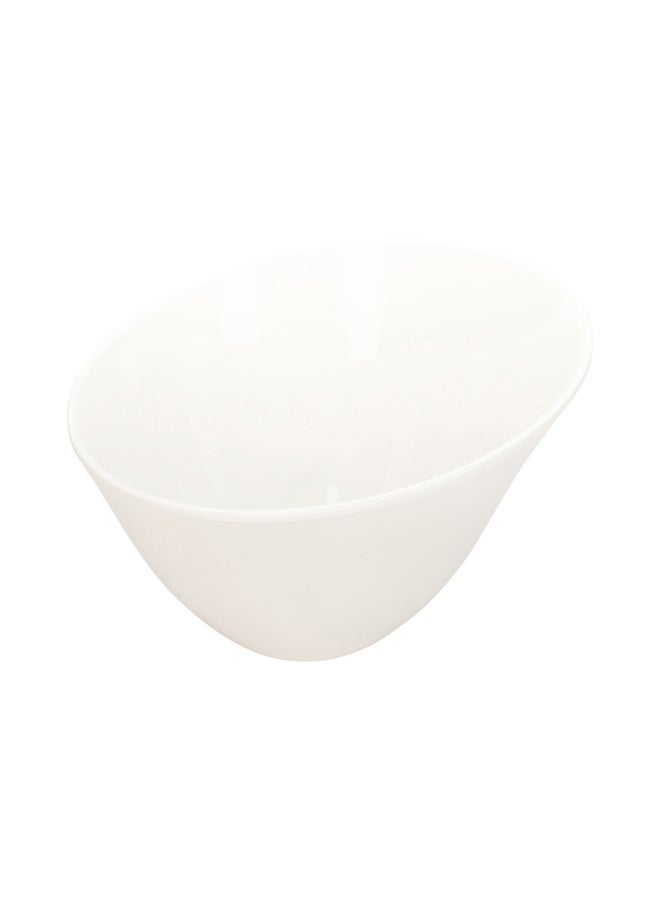 Restaurantware Voga 60 Ounce Square Bowls, 2 Deep Serving Plates - Top Rack Dishwashable, Curved Rim, White Melamine Salad Bowls, Serve Hot And Cold Foods, For Parties Or Events - Image 1