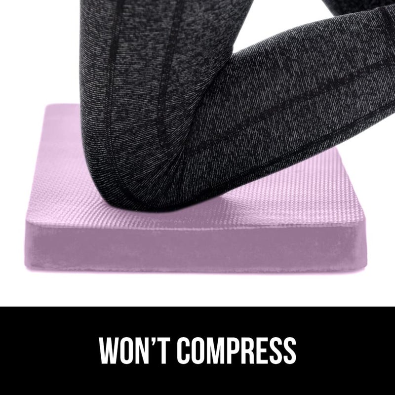GORILLA GRIP Extra Thick Patent Pending Supportive Foam Kneeling Pad, 2 PK, Large Cushion Knee Pads for Gardening, Baby Bath, Dirt and Water Resistant, Workout and Garden Supplies, 17.5x11 Purple - Image 5