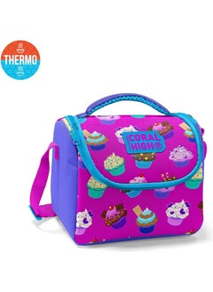 CORAL HIGH Kıds Kids Lavender Pink Cupcake Patterned Thermo Lunchbox 11817  - Image 1