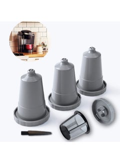 SYOSI كبسولات قهوة قابلة لإعادة الاستخدام من فلتر القهوة من شركة Gray Home Barista، كوب فلتر قابل لإعادة التعبئة وخالي من مادة BPA، فلتر قهوة  - Image 1