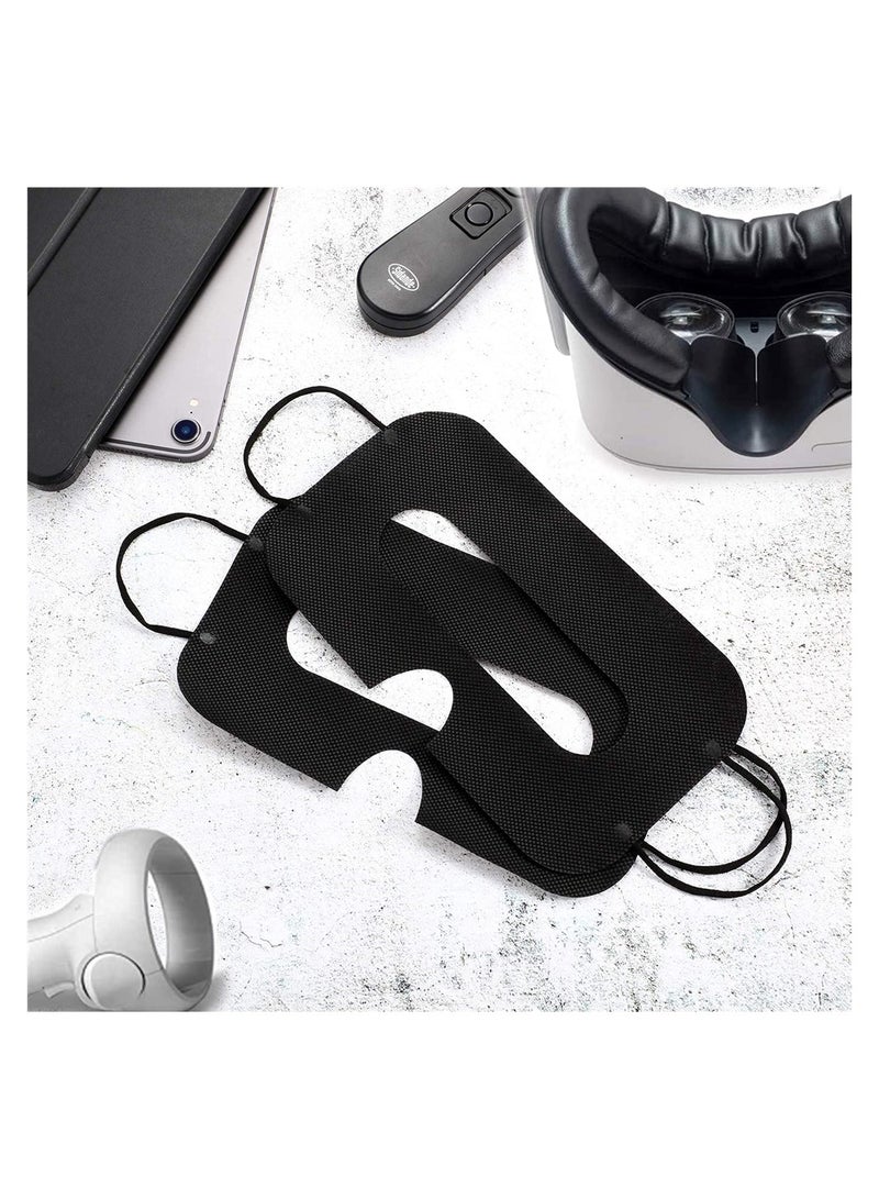 50 Pack Disposable VR Covers - Universal VR Mask & Eye Pads for Oculus Quest 2, Steam Valve Index & More (Black) - Enhance Your VR Experience with Comfort & Hygiene  - Image 5