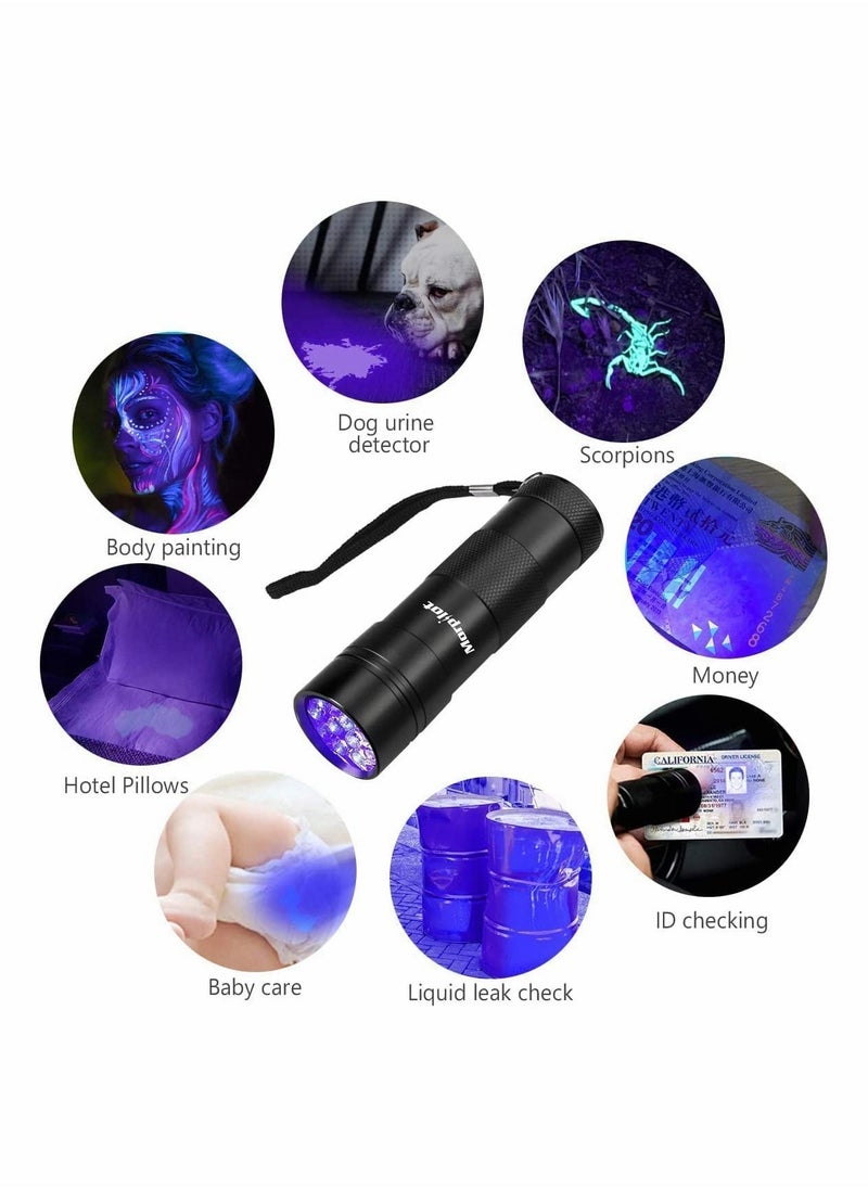 UV Flashlight Black Light, 365nm 5W Ultraviolet Blacklight Detector for Dog Urine, Pet Stains, and Bed Bug Black  - Image 3