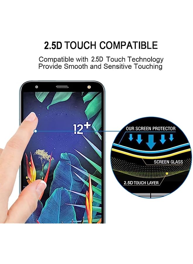 HuHa Tempered Glass Screen Protector Compatible For LG K40 / K12 Plus Full Glue Full Screen Tempered Glass Film - Image 5