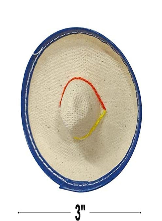 More Fiesta 12 Mini Sombrero, 3 Inches Wide Mini Hats for Cinco De Mayo Party for Bottles (12) - Image 3
