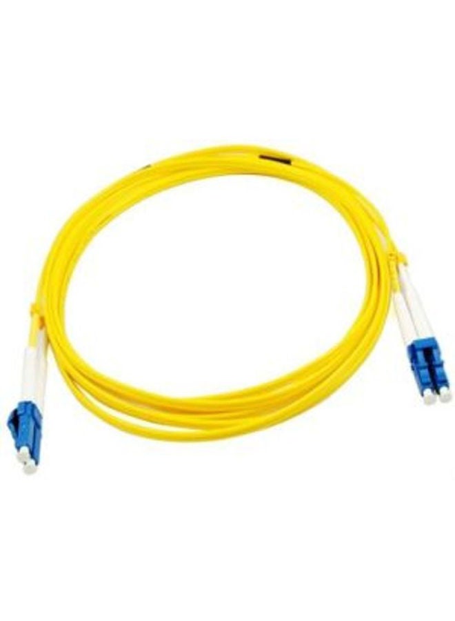 NIBEMINENT Singlemode Duplex Fiber Optic Cable (9/125) Yellow - Image 1