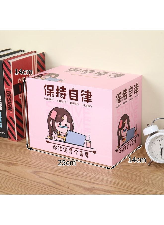 2024 The Piggy Bank Can Only Enter The Adult's Savings Box For Boys And Girls. The Piggy Bank Is Not Available.-Color:Everything Goes Well [send Planner + Pen] Extra Large Size - 20w Can Be Stored For 100