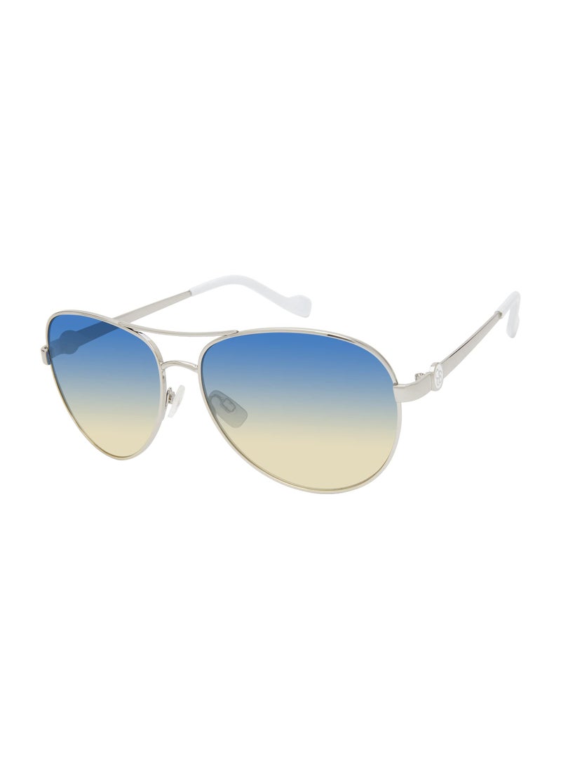 Jessica Simpson Jessica Simpson Women's J5596 Classic Metal Aviator Pilot Sunglasses with UV400 Protection - Glamorous Sunglasses for Women, 60mm  - Image 1
