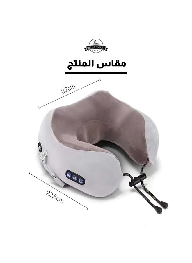 ريلاكس سمارت جهاز تدليك الرقبة والكتف والظهر القابل لإعادة الشحن - جهاز تدليك شياتسو كهربائي عميق للأنسجة مع حرارة لتخفيف الألم واسترخاء العضلات - Image 4