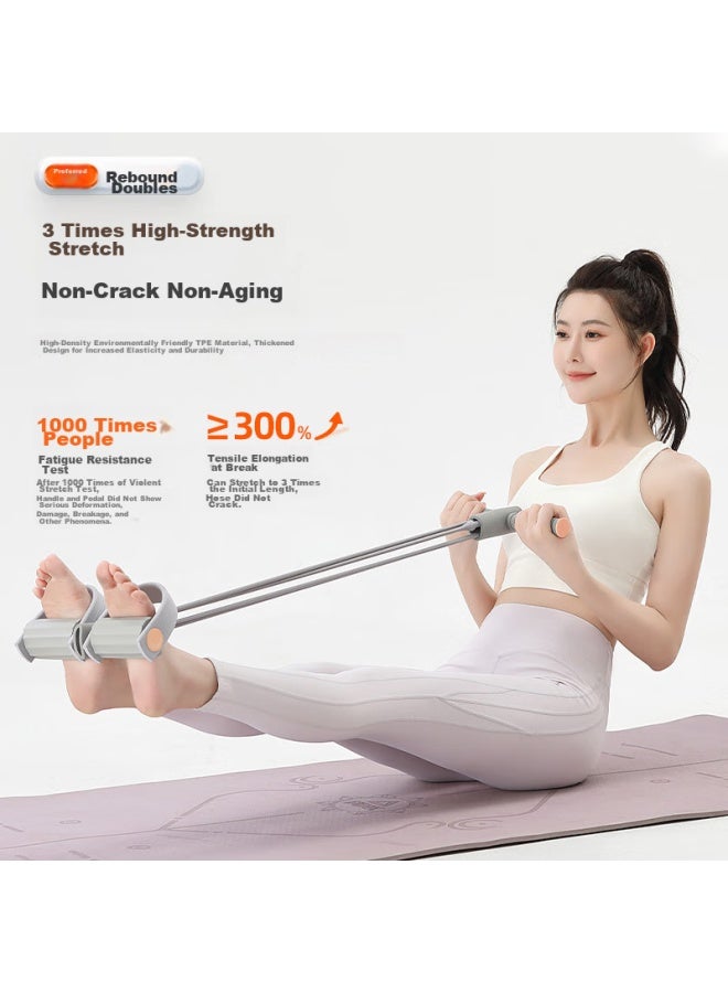 PEAK Peak Foot-push Resistance Band, Sit-up Assist Device, Multifunctional Elastic Band, Stretching Fitness Equipment, Gray  - Image 3