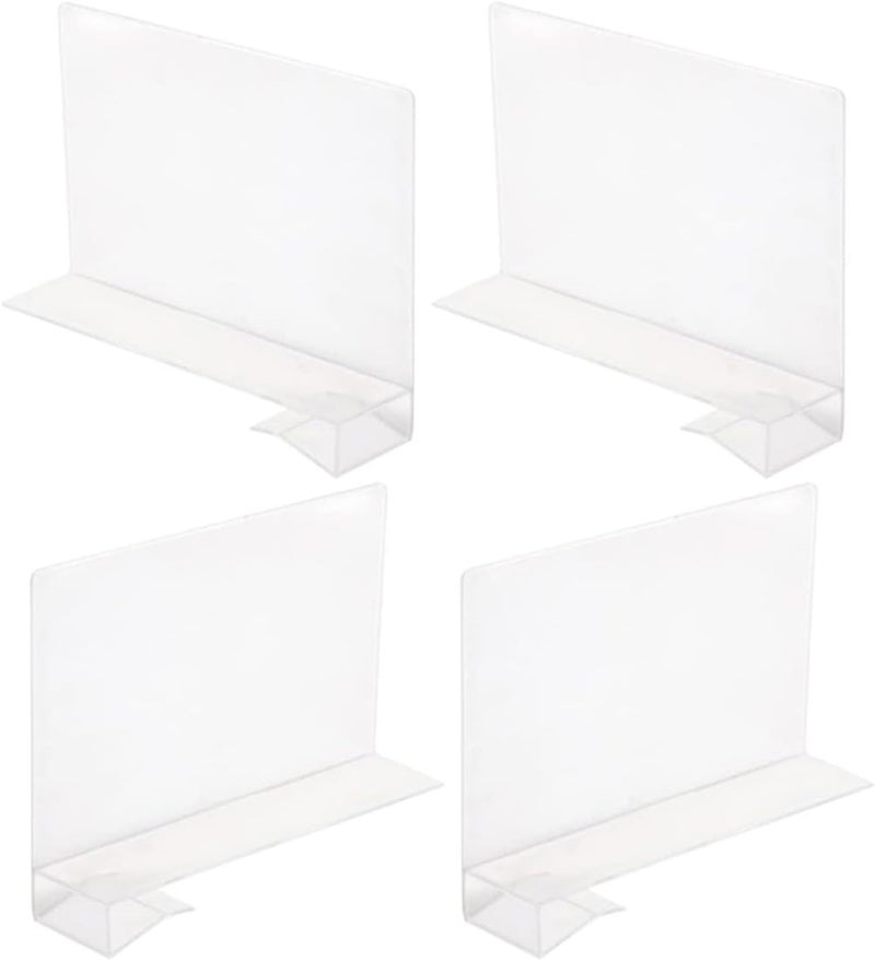 Tool for Functional Vertical Storage Clear Pp Organizer Purses Desktop Plastic Clothes Dividers Multi-use Bookshelves Multi- Household Shelf Divider Wardrobe Book Cabinets - Image 1