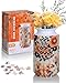 KOSTBAR 3D Puzzle Vase 162 Pieces 3D Puzzles for Adults with Flowers Unique Arts and Crafts for Adults Unique Housewarning Gifts for Women Puzzle Vase for Home and Office Decor Amber Whisper - Image 2
