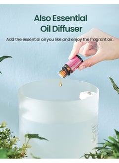 ibsun Humidifiers for Bedroom Large Room, 2.5L Cool Mist Humidifier with Essential Oil Diffuser, Top Fill Air Humidifier for Baby, Home, Plant, Ultrasonic Humidification for whole house, Auto Shut-Off  - Image 3