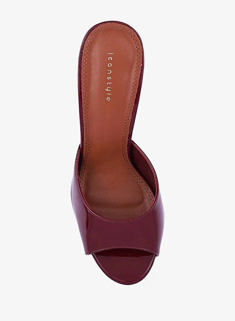 IconStyle Patent Platform Mule Heels