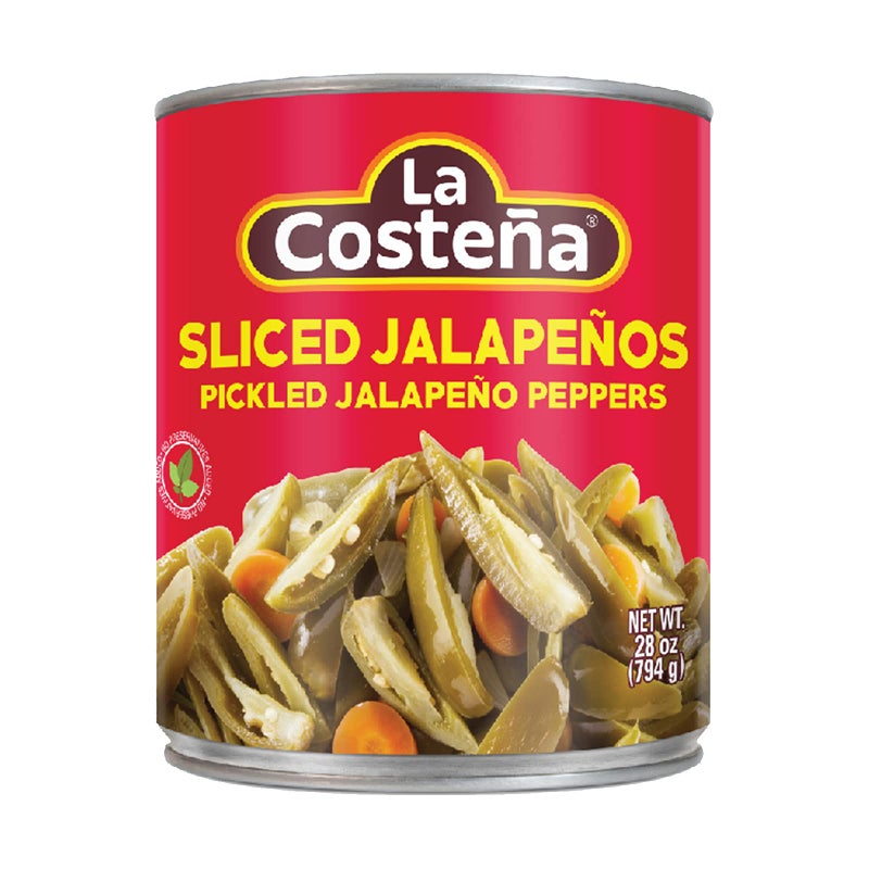 La Costeña Sliced Jalapeno Peppers - Pickled Jalapenos - Jalapeno Pepper - Hot Peppers for Mexican Food, Guacamole, Spicy Nacho & Taco Toppings, Enchiladas & Salsa - 28oz, 1 Pack Canned Jalapenos - Image 4