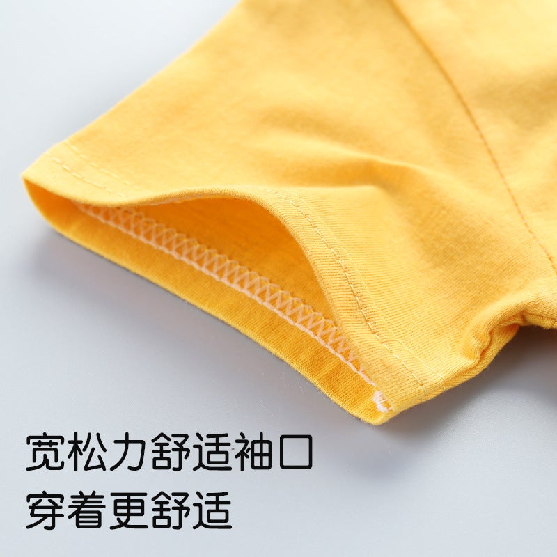 Children's Short Sleeve Set Cotton Girls New Summer Wear Boys T-shirt Shorts Baby Korean Half Sleeve Children's Wear Wholesale - Image 4
