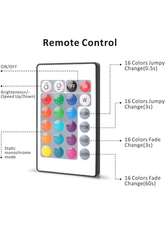 شوبي شريط ضوء LED RGB 5050 بطول 5م 300 LED مع جهاز تحكم عن بعد - Image 4