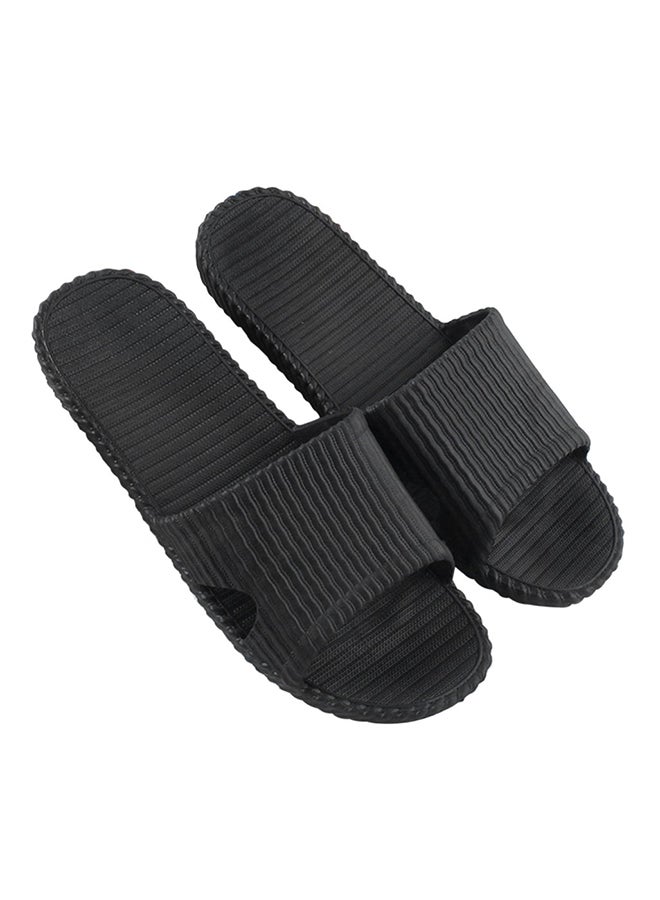 Skid Proof Bath Slippers Black 27cm