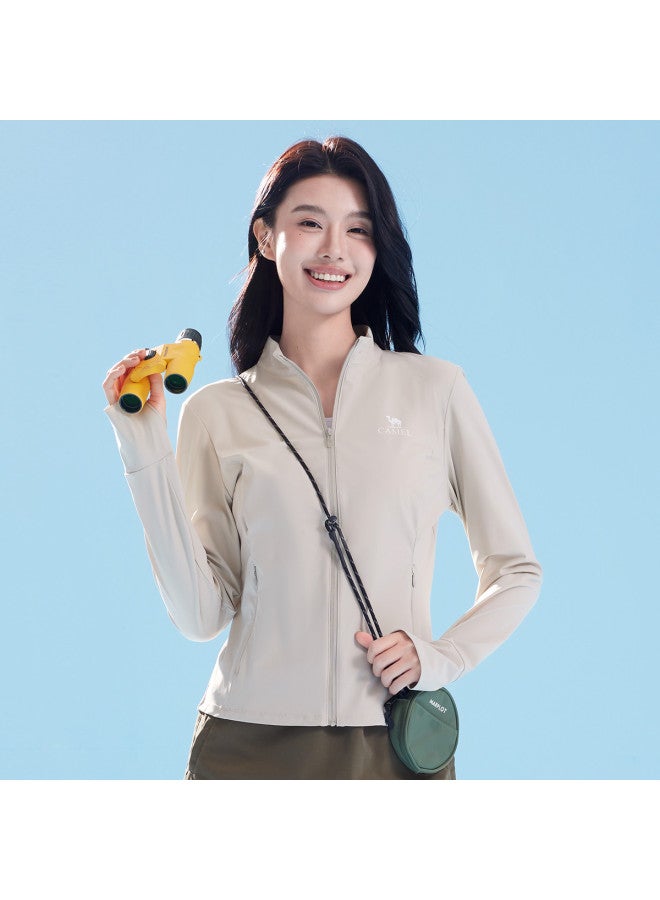 كاميل ملابس الحماية من الشمس في الهواء الطلق سترة واقية من الأشعة فوق البنفسجية سترة رياضية مظللة مريحة تنفس سترة عادية ملابس واقية من الشمس للنساء - Image 3