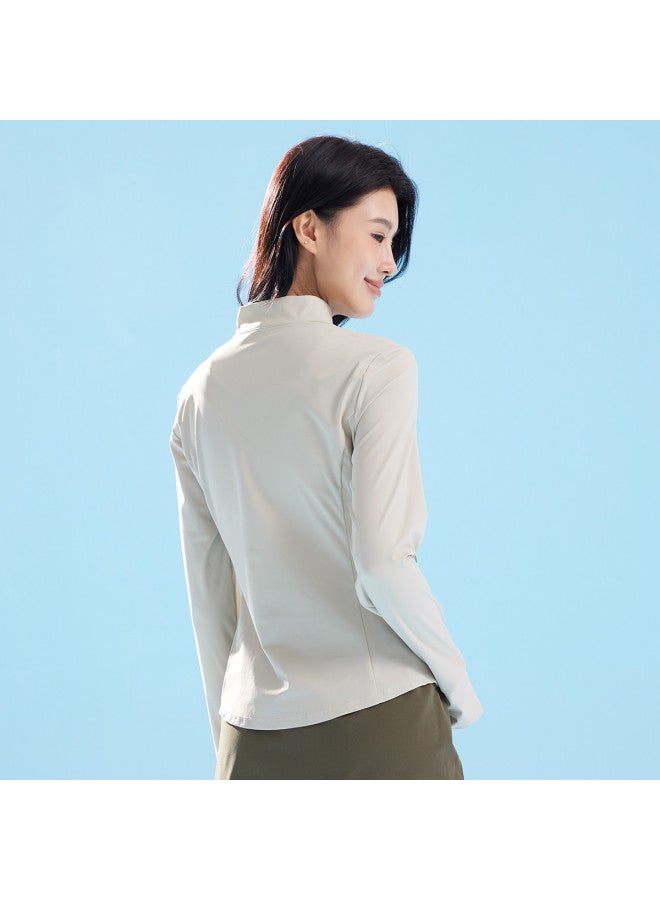 كاميل ملابس الحماية من الشمس في الهواء الطلق سترة واقية من الأشعة فوق البنفسجية سترة رياضية مظللة مريحة تنفس سترة عادية ملابس واقية من الشمس للنساء - Image 4