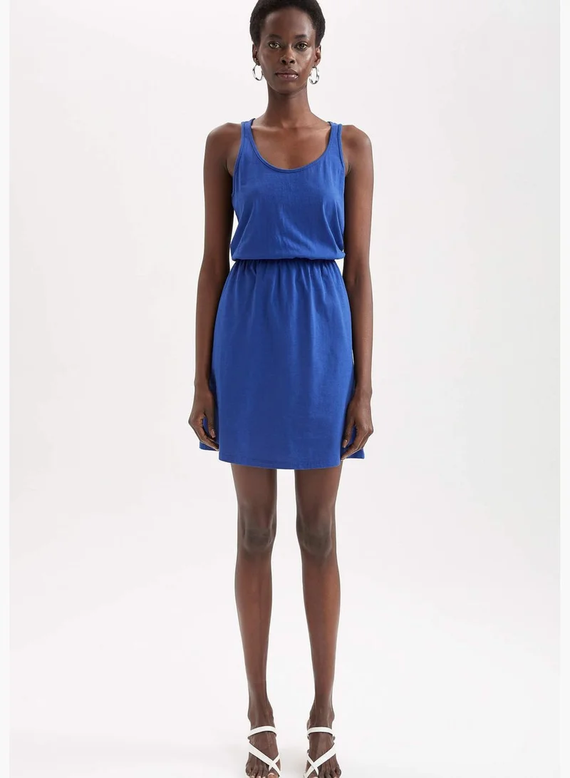 DeFacto Blue Sleeveless Dress