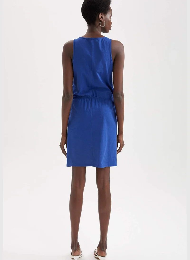DeFacto Blue Sleeveless Dress