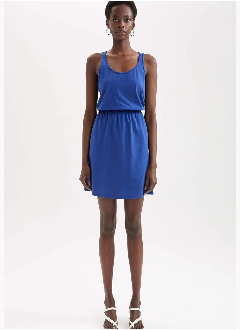 DeFacto Relaxed Fit Basic Drawstring Dress
