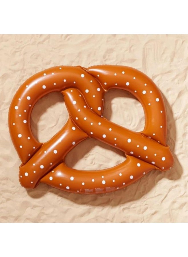 سويم لاين مقعد سباحة عائم قابل للنفخ على شكل بريتزل عملاق من سويم لاين، عبوة من قطعة واحدة - Image 5