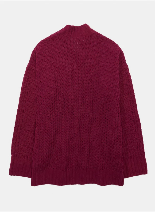 American Eagle AE Open Chenille Cardigan