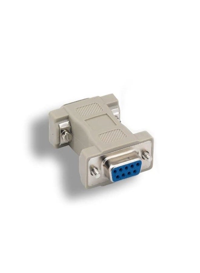 Kentek DB9 9 Pin Male to HD15 HDD15 15 Pin Female, Male to Female M/F Molded CGA/VGA Video Adapter Gender Changer Coupler RS-232 - Image 1