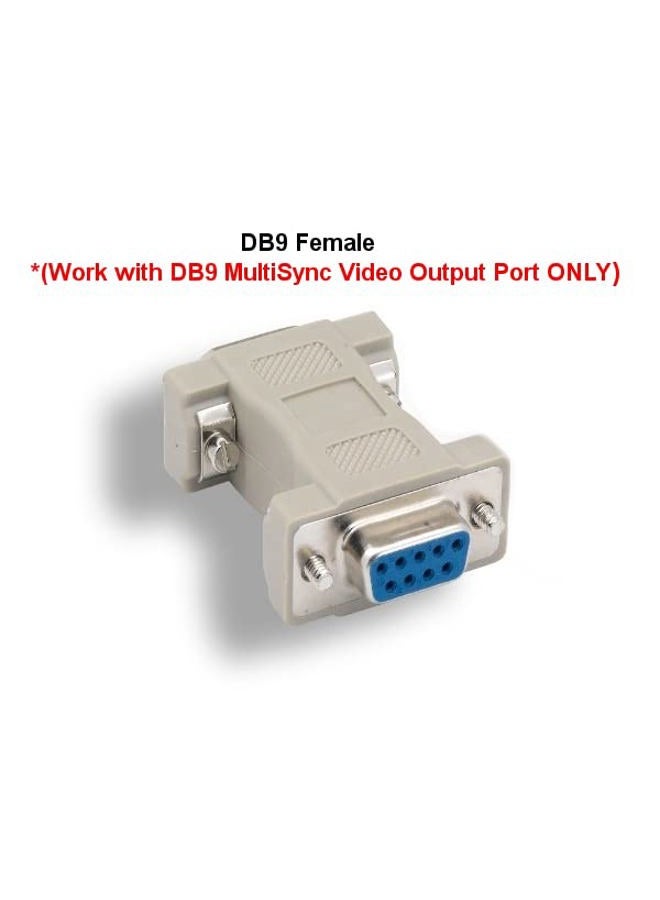 Kentek DB9 9 Pin Male to HD15 HDD15 15 Pin Female, Male to Female M/F Molded CGA/VGA Video Adapter Gender Changer Coupler RS-232 - Image 3