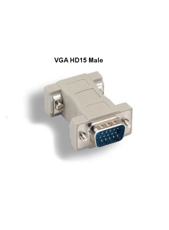 Kentek DB9 9 Pin Male to HD15 HDD15 15 Pin Female, Male to Female M/F Molded CGA/VGA Video Adapter Gender Changer Coupler RS-232 - Image 4