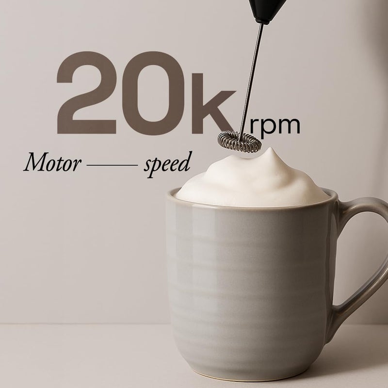 Ace Blend Cloudstick Coffee Frother Electric | Battery Operated Portable Foam Maker | Stainless Steel Electric Whisk, Mini Foamer for Lattes, Cappuccino, Frappe, Mocha for Kitchen Use - Image 2