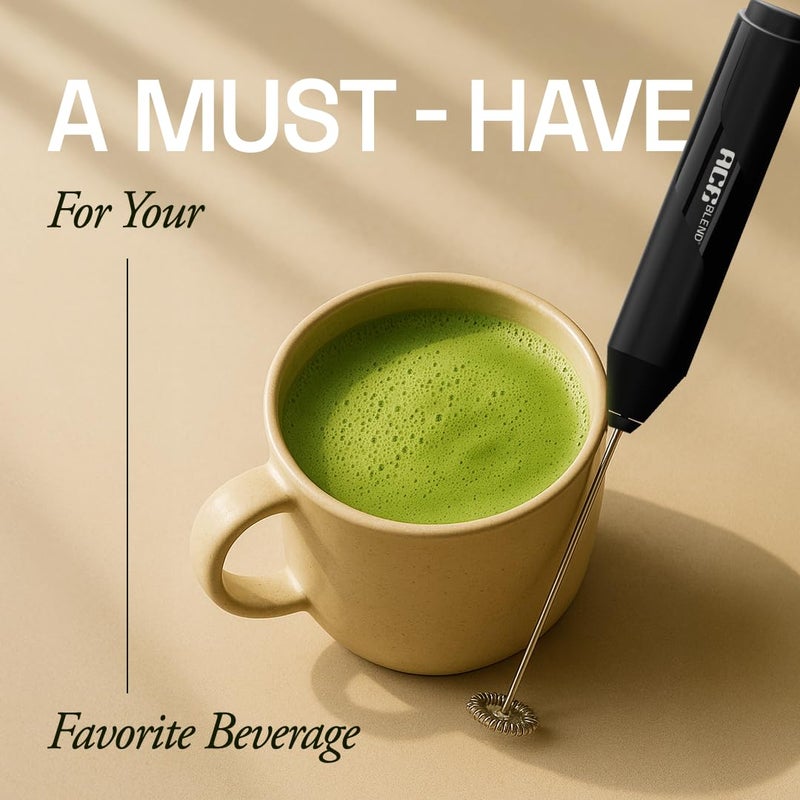 Ace Blend Cloudstick Coffee Frother Electric | Battery Operated Portable Foam Maker | Stainless Steel Electric Whisk, Mini Foamer for Lattes, Cappuccino, Frappe, Mocha for Kitchen Use - Image 4