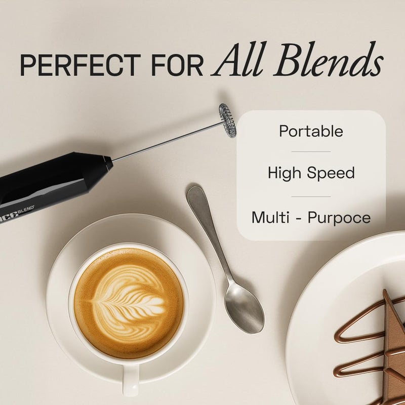 Ace Blend Cloudstick Coffee Frother Electric | Battery Operated Portable Foam Maker | Stainless Steel Electric Whisk, Mini Foamer for Lattes, Cappuccino, Frappe, Mocha for Kitchen Use - Image 5