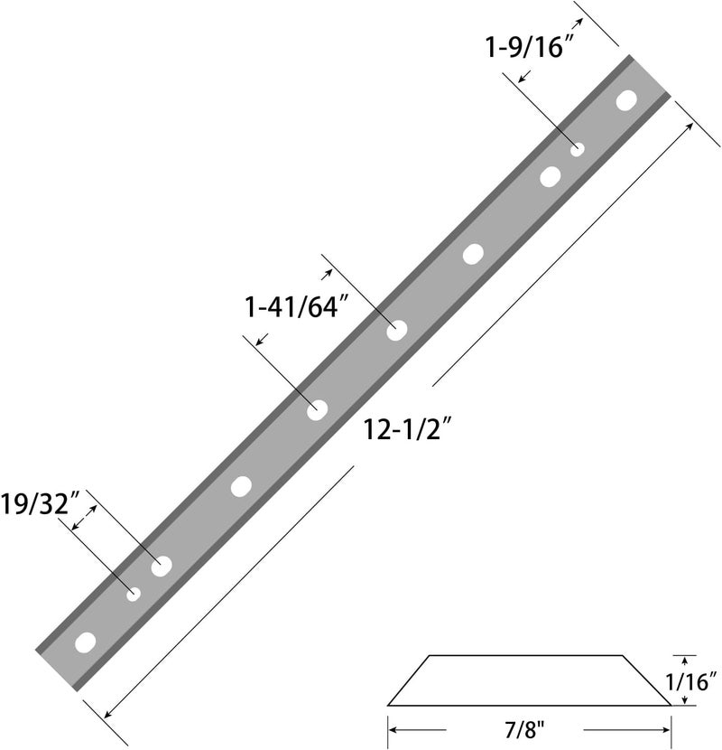 Asieg Tool DW734 Planer Blades Knives for DeWalt DW734 7342 Thickness Planers with 12.5 inch HSS Replacement Heat Treated Double edge 2 Set (6 pcs) - Image 2
