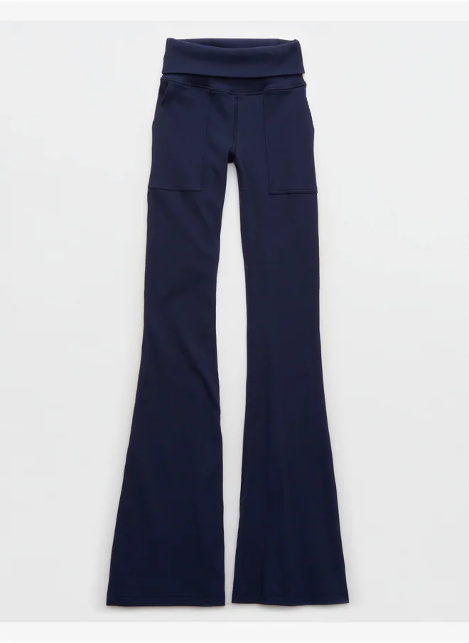 آري من امريكان ايجل Rib Low-Rise Foldover Flare Legging