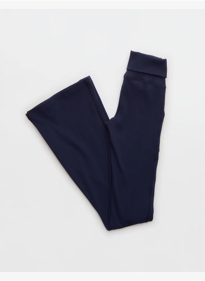 آري من امريكان ايجل Rib Low-Rise Foldover Flare Legging
