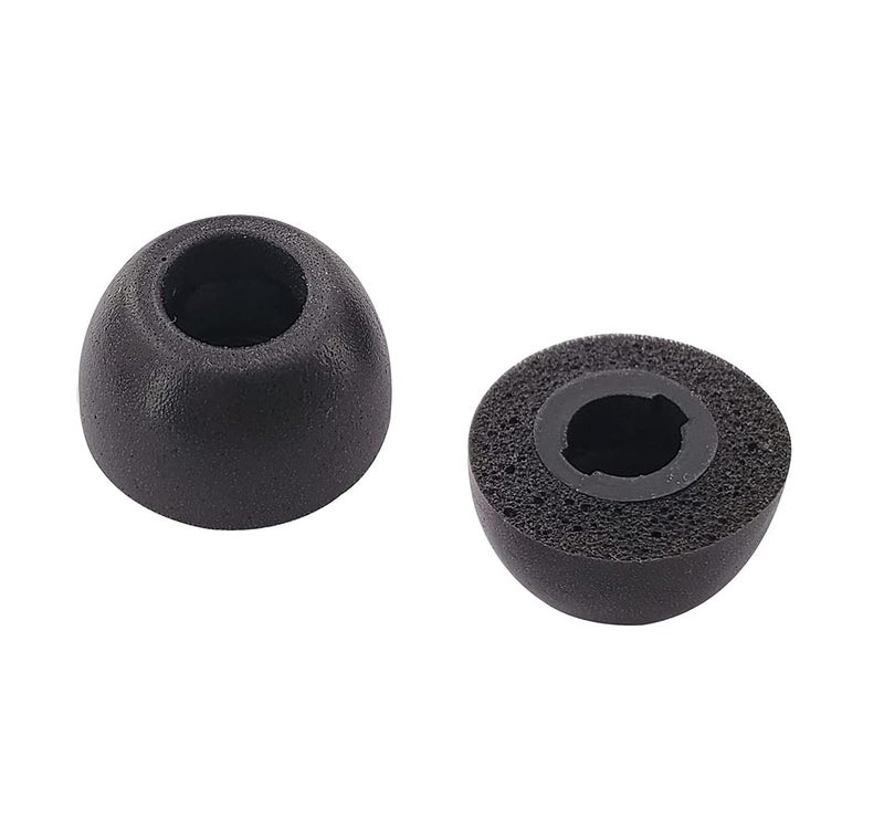 ALXCD Foam Eartips Compatible with Skullcandy Sesh Evo Indy Earbuds, SML 3 Sizes 3 Pairs Soft Memory Foam Ear Tips Earbuds Foam Tips, Compatible with Skullcandy Earbuds Sesh Evo Indy Evo, Black SML - Image 3