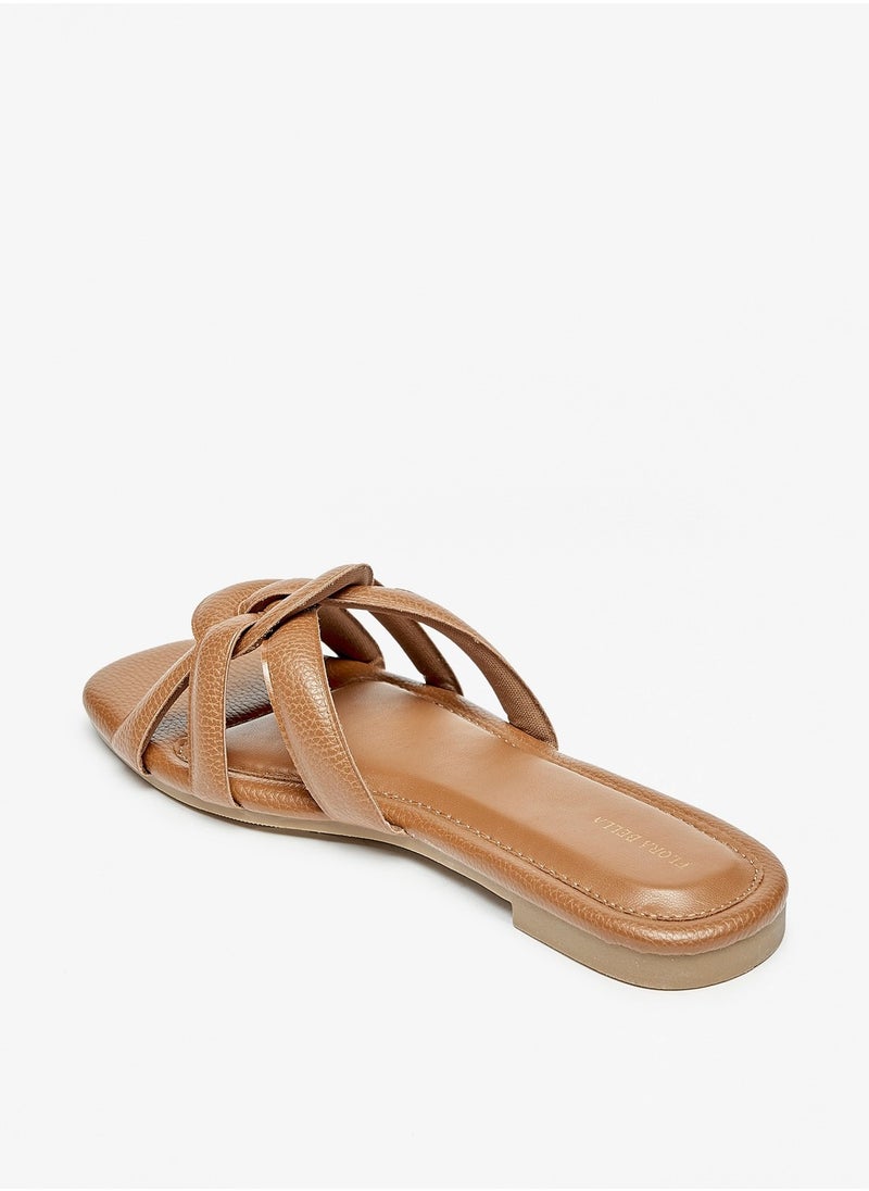 Flora Bella By Shoexpress - Womens Open Toe Slip-On Sandals - Image 1