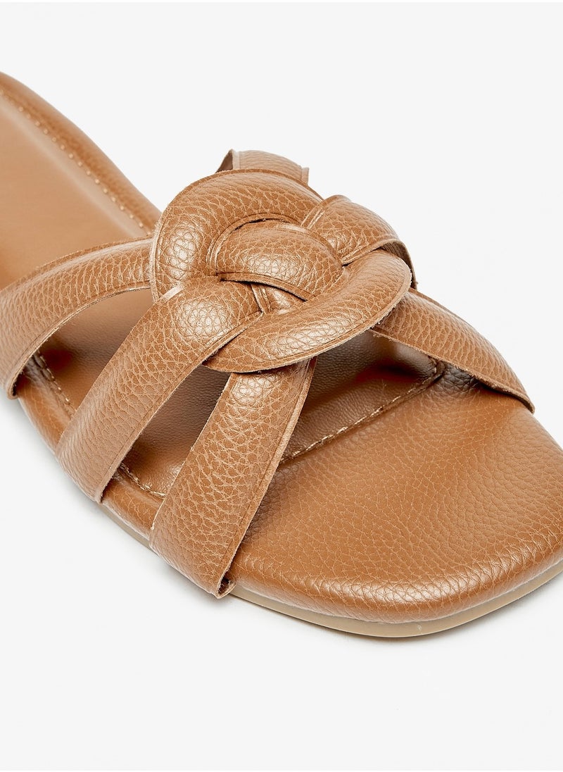Flora Bella By Shoexpress - Womens Open Toe Slip-On Sandals - Image 1