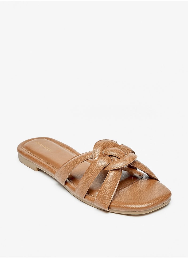 Flora Bella By Shoexpress - Womens Open Toe Slip-On Sandals - Image 1