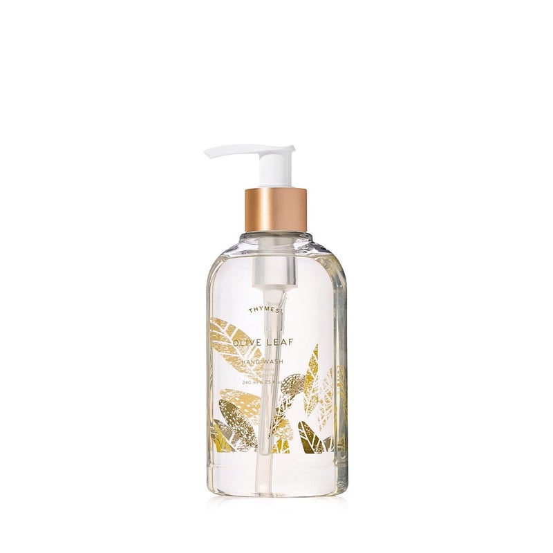 Thymes Moisturizing Hand Wash Soap with Pump - Luxury Hand Soap Gently Cleanses & Moisturizes - Skin Care with Glycerin & Olive Oil - Herbaceous, Fresh Fragrance (Olive Leaf, 8.25 oz) - Image 2