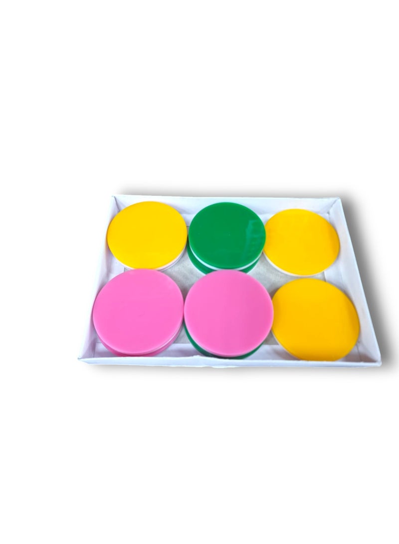 أوريجنال لعبة كاروم اللوحية - مجموعة من ١٢ قطعة | ألوان متنوعة - Image 1