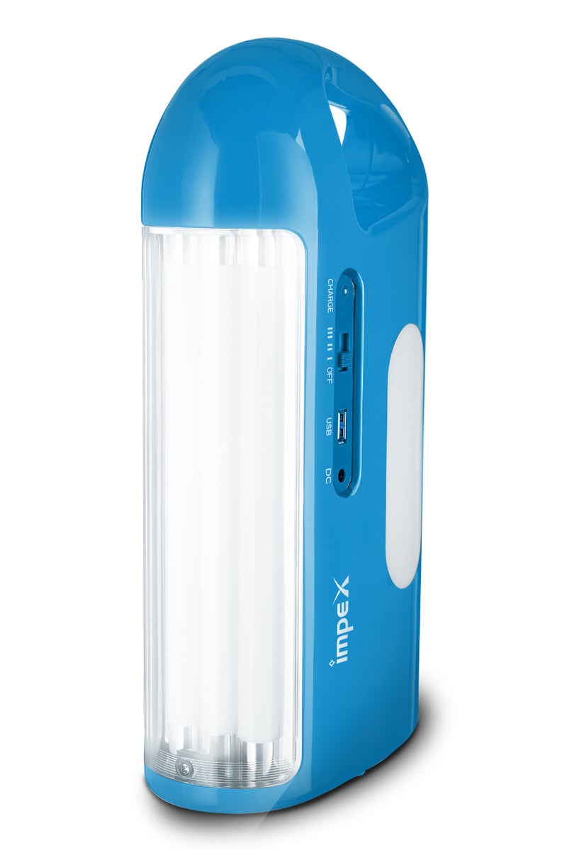 Impex Rechargeable LED Emergency Light, Power Bank Function, and Solar Charging | 3D Reflector, Unbreakable PC Glass, and Multiple Lighting Modes - IL 703 - Image 5