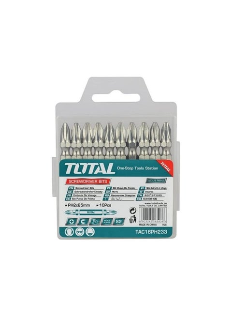 سن مفك عادة وصليبة  10 قطع TOTAL