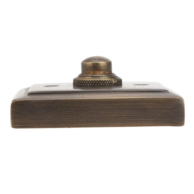 A29 Wired Brass Vintage Decorative Square Door Bell Chime Push Button in Antique Brass Finish with Easy Installation, Height 2 ½ inch X 2 ½ inch - Image 5