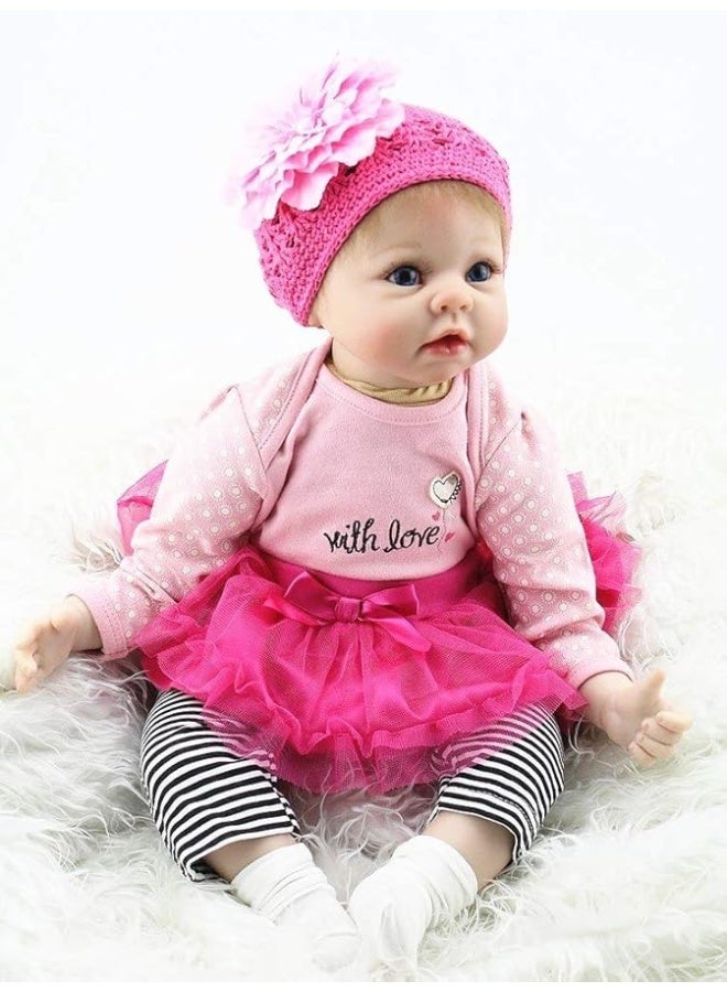 Pedolltree Reborn Dolls Girl Clothes 22 inch 55cm for Reborn Baby Girl Clothing 22-23 inch 0-3 Months Accessories - Image 2