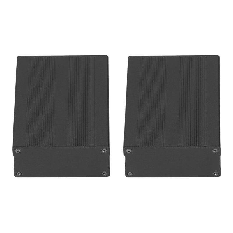 Electronic Project Box Split Type Surface Sandblasting Oxidation Aluminum Alloy Power Junction Case Black - Image 3